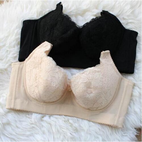 Deep V push up bras for women,six hook-and-eye women lingerie bras,lace thin cotton bra plus size 34 36 38 40 B C D E F bh C3322