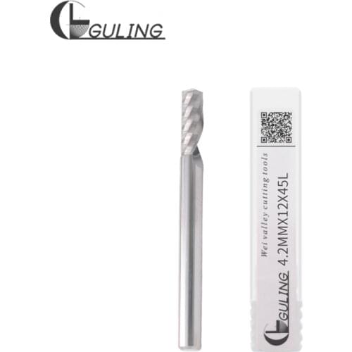 GULING 1PCS Tungsten Steel Single tooth Milling Cutter 3.175 4 6 8 10 12 High Precision mill cutters