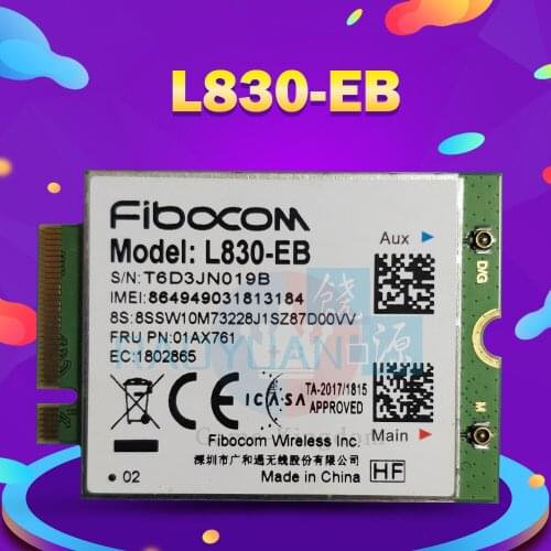 Hot Sale L830-EB LTE 4G wireless 4G Card for THINKPAD X380/T480S/T480/X280/T580/L580/L480/S1 gen 4