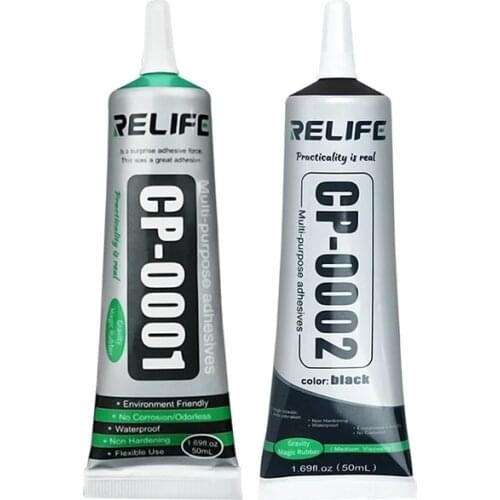 RELIFE 50ml CP-0001 Transparent Adhesive Clear Glue CP-0002 Black Glue for Mobile Phone Middle Frame LCD Screen Glass Glue