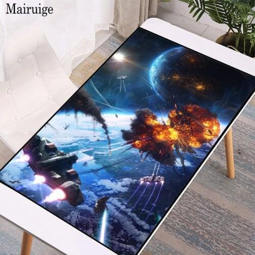 Space Ship Pictures Anime Mousepad Gaming Accessories XXL Nonslip Rubber PC Computer Keyboard Desk Mat Lockedge Gaming Mouse Pad