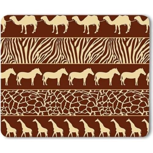 Goat Mouse Pad Vintage Engraved Sketch Head Horn Old Animal Wild Art Historic Gaming Mouse Mat Non-Slip Rubber Base