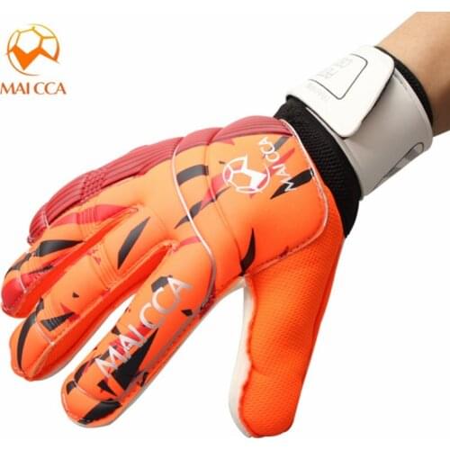 Men Kids Size 4mm Latex Professional Soccer Goalkeeper Gloves Strong Finger Protection Football Match Gloves GJ20217501