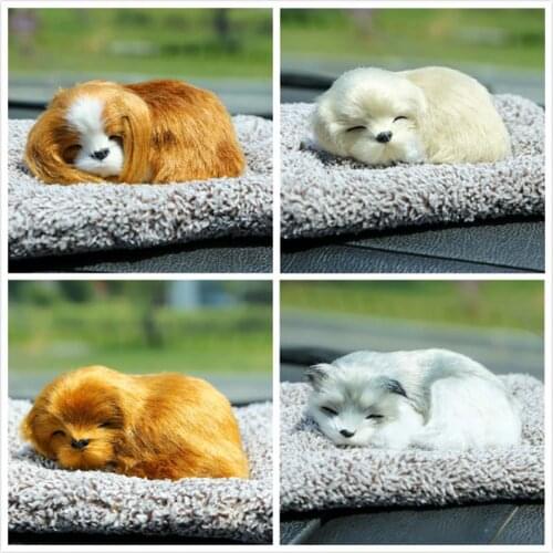 Stuffed Toys Lovely Simulation Animal Doll Plush Sleeping Dogs Kids For Children Christmas Decorations Gift Holiday