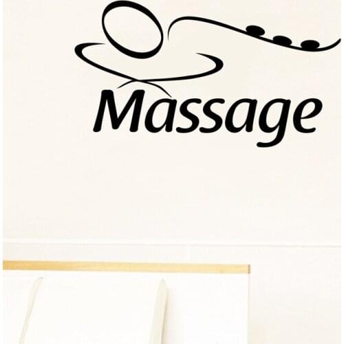 Spa Massage Wall Decal Beauty Salon Sticker Posters Vinyl Wall Decals Decor Mural Spa Massage Glass Window Sticker
