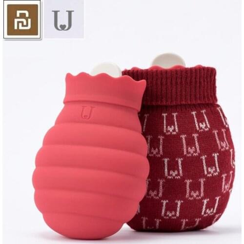 New Xiaomi Soft Thick Hot Water Bottle Portable Rubber Winter Warm Water Bottle Hand Warmer Girls Pocket Hand Feet Hot Water Bag