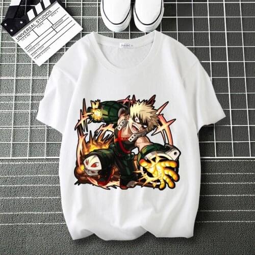 My Hero Academia Todoroki Shoto Comic Print personalise T-Shirt O-Neck Short Sleeve Modal Unisex T shirt