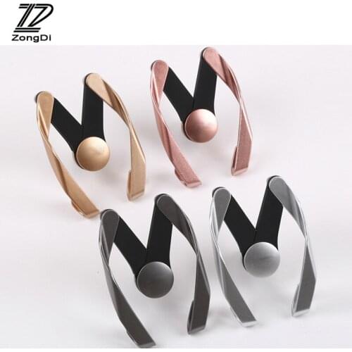ZD 1Pc Auto air conditioning outlet mobile phone stand M-type stand for VW polo BMW e46 e39 Renault duster megane 2 accessories