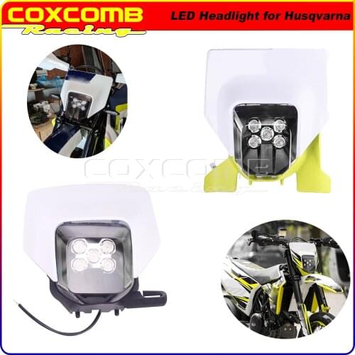 LED Dual Sport Enduro Head Light Motocross LED Headlamp Lighting for Husqvarna FE125 FE250 FE300 FE350 FE450 FE501 TE FE 125-501