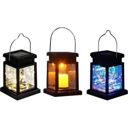 Retro Solar Lanterns Outdoor Hanging Lights Decoration Solar Retro Palace Lantern Atmosphere Landscape For Garden Outdoor Decor