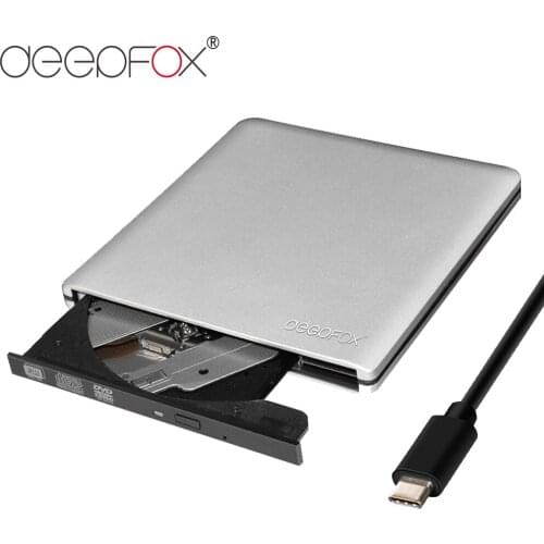 Deepfox USB 3.1 Type C External CD/DVD RW Player Optical Drive DVD Burner Super Drive For Acer MacBook Lenovo
