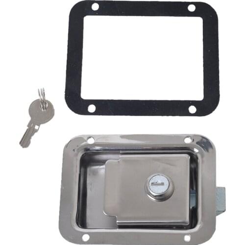 Paddle Lock Stainless Steel Flush Lock Recessed Mount Latch Locking Door
