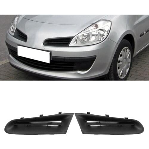 1 Pair Front Bumper Upper Grille 7701208684 for Renault Clio MK3 2005-2009