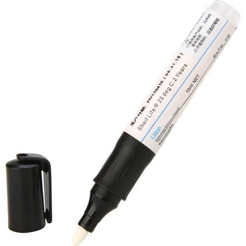 10ml Non-Clean Soldering Rosin Flux Pen Low-Solid Surface Mount Solar Panel for Automotive Computer Welding Fluxes Tool