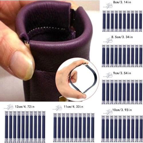 DIY 10 Pieces 8/8.5/9/10/11/12cm Silver Inner Metal Elastic Bag Frame Lace Bag Accessories Spring Bag Spring Seal