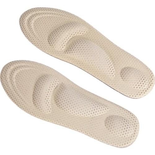 4D Men Women Universal Insoles For Shoes Arch Support Sole Flat Foot Support Sport Shoe Insole Cushioning Orthopedic Massage Mat