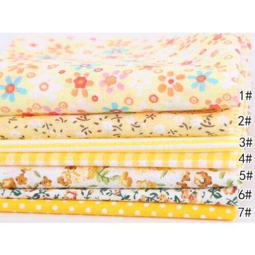 50cm*50cm*7pieces,Pure Cotton Printing Cloth,Patchwork,Clothing,Skirt,Tablecloth,Curtain,Doll Fabric,DIY Handmade Materials