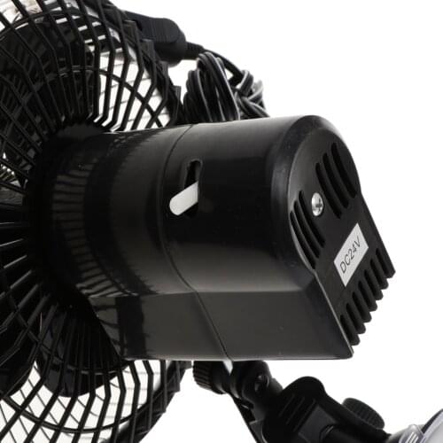 6'' 24V Car Vehicle Truck Windshield Electric Fan Cooling System Suction Cup