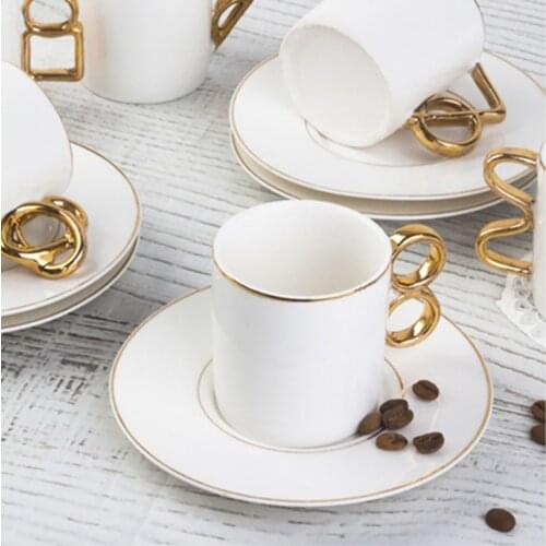 6'Lı Porcelain Coffee Cup Pad