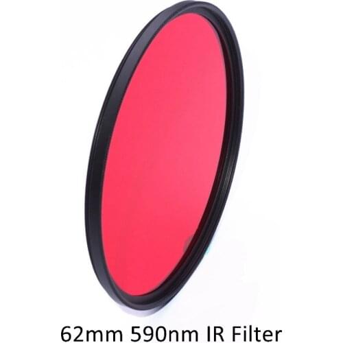 62mm 590nm Infrared IR Optical Grade R59 Filter for Camera Lens