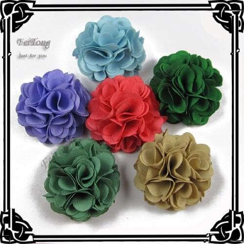 Free shipping!newest 12PCS/LOT 6cm fabric flowers brooch flower lapel pin flower for women 6color for your choice