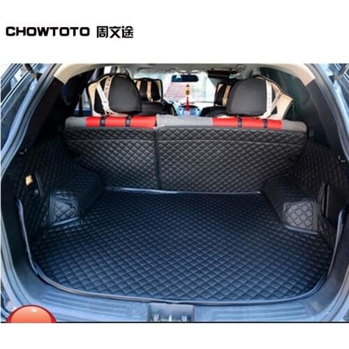 CHOWTOTO AA Auto Trunk Mats For Hyundai Ix35 Trunk Mats Durable Waterproof Leather Luggage Mats for ix35