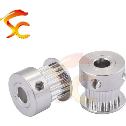 9pcs/lot 3D Printers Parts printer pulley GT2 18 teeth bore 5mm 6.35mm 2GT 18 teeth timing pulley fit for GT2 belt width 6mm