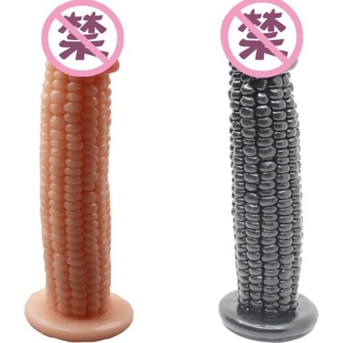 Corn Shap Simulation Skin Dildo For Women Lesbian Stimulator Masturbator Sex Toys For Female Anal Plug Couple Erotic Games