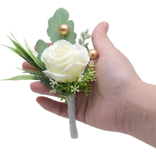 Artificial Roses Wrist Flowers Corsage Bracelet Bride Bridesmaid Wedding Bracelets Props Accessories Supplies