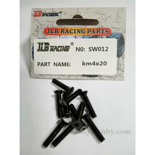 JLB KM4X20mm 10pcs Screw SW012 CHEETAH 11101 21101 1/10 RC Car Parts