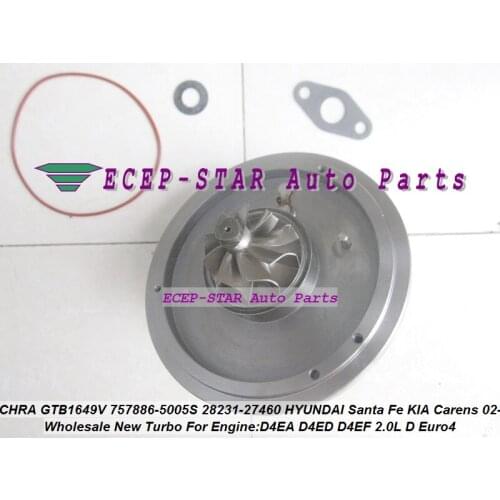 Free Ship Turbo Cartridge CHRA Core GTB1649V 757886 757886-5007S 28231-27480 For Hyundai Santa Fe Tucson For KIA Ceed D4EA 2.0L