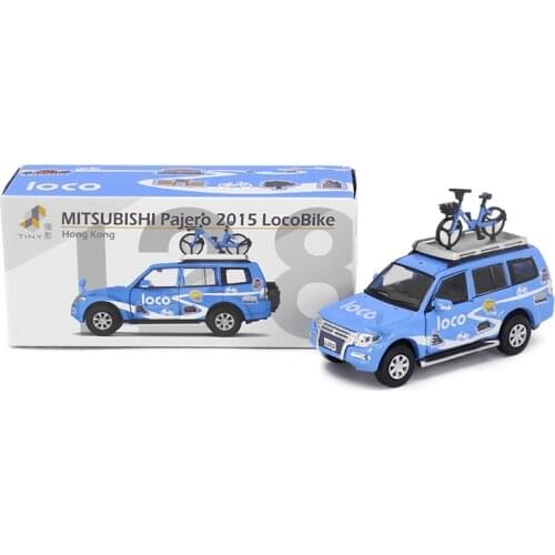 Tiny 1:64 Mitsubishi Pajero Loco Bike Diecast Model Car