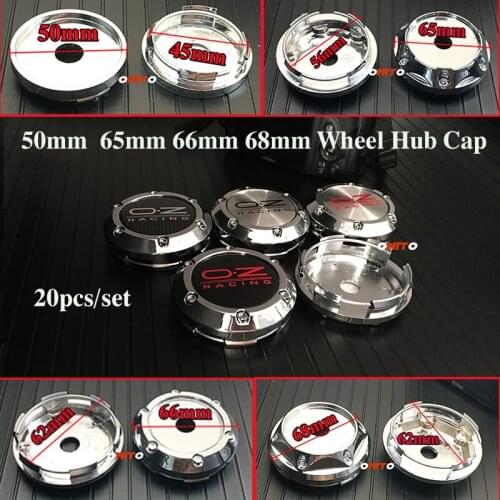 100% NEW OZ oz racing Wheel Center Cap High Cap Chrome Wheel Hub Cap Covers 50mm 65mm 66mm 68mm For all car styling