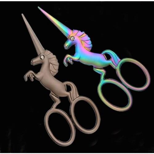Unicorn Cutting Scissors Snake Scissors Retro Vintage Sharp Sewing Scissors for Tailor Thread Stainless Shears Handmade Fabric