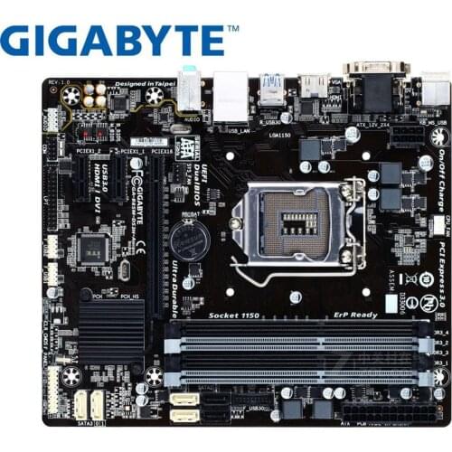 Original mainboard used Gigabyte GA-B85M-DS3H-A LGA 1150 DDR3 B85M-DS3H-A 32GB USB3.0 B85 Desktop motherboard