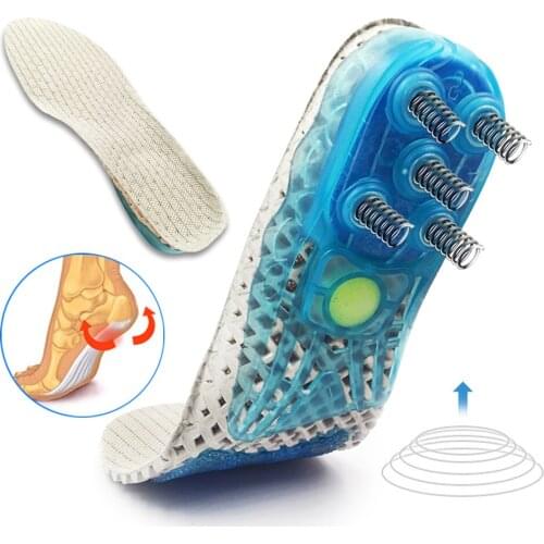 Orthopedic running insoles basketball running sports spring cushioning shoes shoe heels shoe protection foot insoles