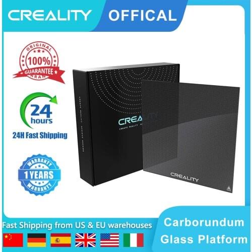 Creality Official Ender-3 Build Plate Carborundum Glass Platform Manually Take Mold within One Minute with High Viscosit