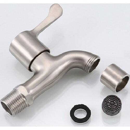 304 Stainless Steel Faucet Garden Bibcock Tap Outdoor Faucet Bathroom Washing Machine Faucet