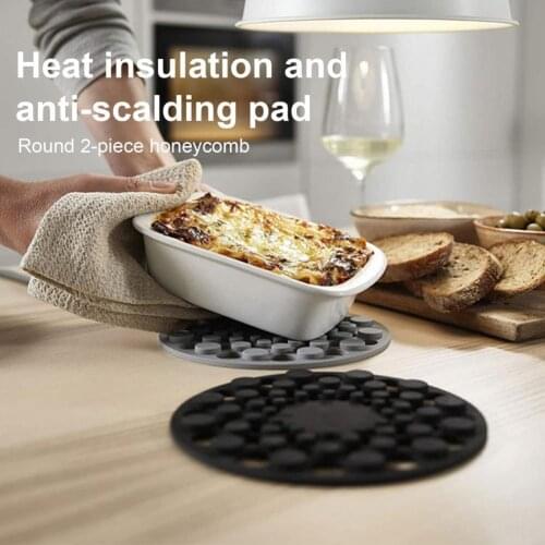 WarmHome Table Placemat Heat Insulation Oil-proof Detachable Round Multifunctional Table Dining Mats for Kitchen