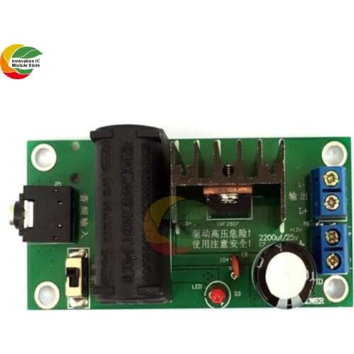 DC 12V ZVS Tesla Coil Module Booster Diy Kits High Voltage Generator Driver Board Plasma Music Temperature Arc Speaker Broad