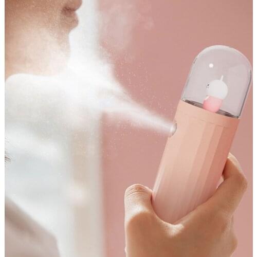Cute Cartoon Little Dinosaur Portable Nano Spray Face Mist Humidifier Hand-held Facial Mister Steamer Small Household Appliances