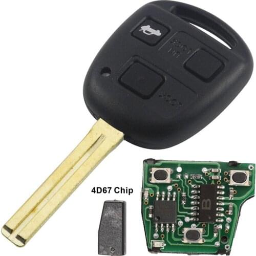 XRSHKEY 315/434Mhz 3 Buttons Remote key HYQ12BBT Chip 4D67 For RX330 2004-2006 RX350 2007-2009 LS430 ES330 SC430 Fit Toyta