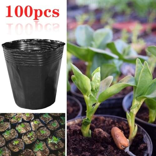 100pcs Plant Flower Grow Bags Pot Home Garden Tools Potato Strawberry Fabric Vegetable Jardin Gardening Growing Pots 8/9/10cm