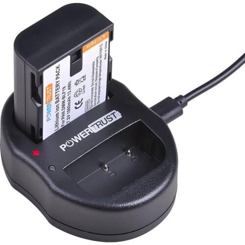 1x DMW-BLF19 DMW-BLF19E BLF19E BLF19 DMW-BLF19PP Battery and USB Charger for Panasonic Lumix GH3 GH4 GH5 G9 GH4K GH3K Batteries