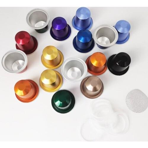 5Pcs Empty Nespresso Coffee Capsule With Self Adhesive Lids Aluminum Foil Pods Adhesive Accessories Espresso Coffee KitchenTool