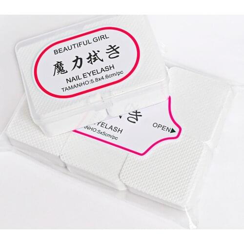 5.8cm X4.6cm 180pcs/box Nail Remover Wraps Pads Soak off Remover Manicure Cotton Pads