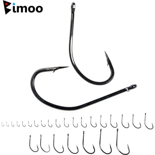 Bimoo 50/25PCS Multiple Purpose High Carbon Steel Fish Hook Nmyph Fly Sabiki Rig Hook Carp Fishing Hook Saltwater Jig Lure Hooks