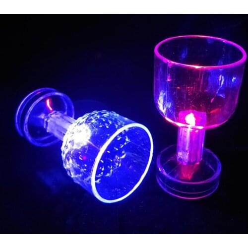50ml Flashing Cup Color Change Eye-catching LED Pub Special Flashing Mug Wine Glass Wedding Birthday Party Decoration