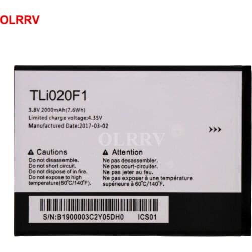 2000mAh TLi020F1 For Alcatel PIXI 4 5045D / Pop 2 5042D C7 7040 7040D / TCL J720 J720T J726T J726T-so2 J728T Battery