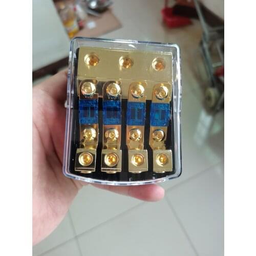 Car Audio Modified High Temperature Resistant Adapter One Point Four Insurance Seat Base Fuse Broken Container 4-seat Splitter